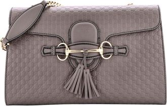 Gucci Emily Chain Flap Bag Microguccissima Medium (Authentic Pre-Loved)