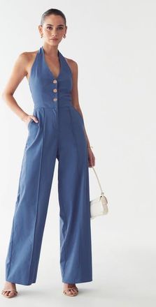 BWLDR Amie Jumpsuit in Steel Blue at Nordstrom, Size 8