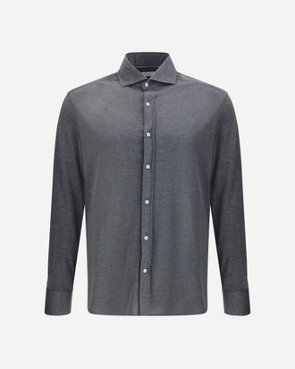 Brunello Cucinelli Silk Shirt Male XL