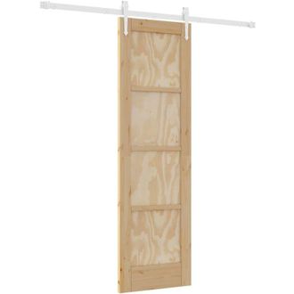 vidaXL Puerta Deslizante Otro Orkdal Natural Y 61 X 198.5 Cm Vidaxl