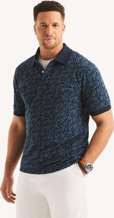 Nautica Mens Big & Tall Classic Fit Printed Polo