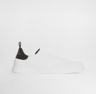 Dolce & Gabbana Portofino Calfskin Sneakers - Man Sneakers Black 41.5