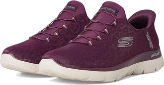 Skechers Arch Fit Summits Hands Free Slip-Ins Womens Shoes Plum : 8.5 B - Medium, Textile