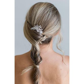 Brides & Hairpins Kalene Crystal & Freshwater Pearl Hair Comb in Silver at Nordstrom