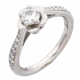 Chanel Platinum 950 Band Ring (Pre-Owned)