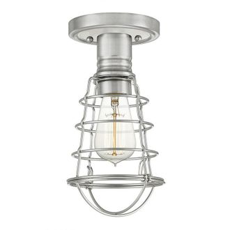 Quoizel Quoizel - Elstead Mixon Semi Flush Ceiling Light Brushed Nickel