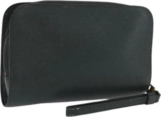 Louis Vuitton Pre-owned Clutches, female, Green, Size: ONE SIZE Pre-owned Taiga Clutch Bag