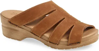 Sanita Monika Platform Slide Sandal in Chestnut at Nordstrom, Size 10Us