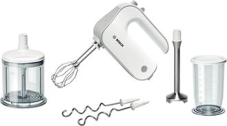 Bosch Mfq4080 Batidora De Mano Plata Y Blanca Potente