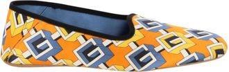 Gucci Geometrische G-print satijnen Voyage slippers