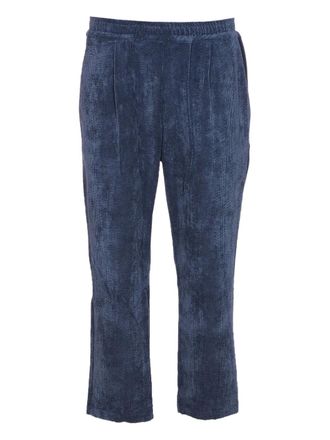 Family Fir$t Milano elastic-waist corduroy trousers - men - Polyester/Polyamide/Elastane - M - Blue