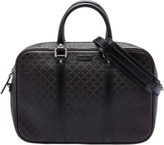 Gucci Pre-owned Handbags, female, Brown, Size: ONE SIZE Pre-owned Business Bag