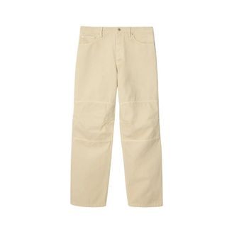 Burberry Straight Trousers, male, Beige, Size: XL Straight Trousers