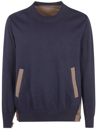 sacai Cotton Typewriter X Knit Pullover