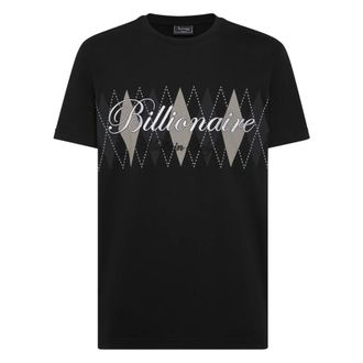 Billionaire Boys Club Tops, Heren, Zwart, S, Katoen, Embroidered T-shirt Round Neck SS