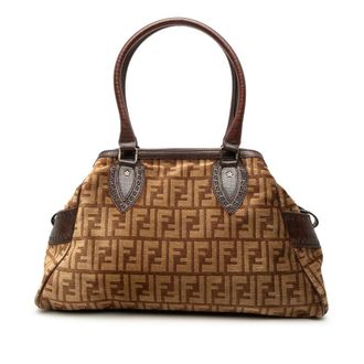 Fendi Pre-owned Fendi Medium Zucca Velvet Etniko Du Jour Handbag Ladies OUIRR8XRU4L4MWT6