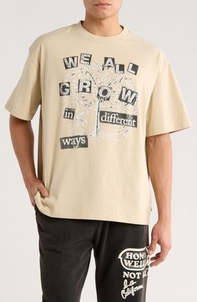 Honor The Gift We All Grow Cotton Graphic T-Shirt in Taupe at Nordstrom, Size Xx-Large