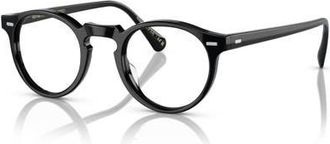 Oliver Peoples 47mm Phantos optical glasses in Solid Black at Nordstrom