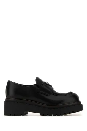 Prada Dark Brown Leather Loafers