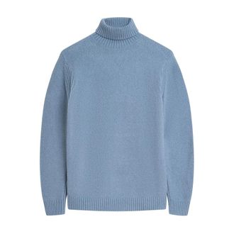 Cinque Turtlenecks, male, Blue, Size: XL Modern Turtleneck Sweater Winter Cotton