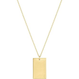 Set & Stones Goldie Initial Necklace in Gold /E at Nordstrom, Size 20