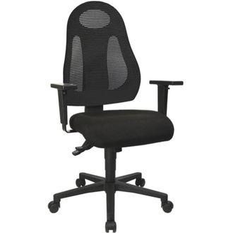 Topstar Silla Giratoria De Oficina Con Tecnolog&iacute;a Sincronizada Negro / Negro 420-530mm Sin Reposabrazos