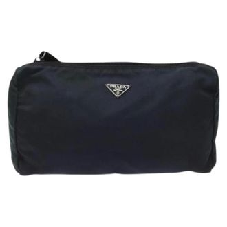 Prada Pre-owned Clutches, unisex, Blue, Size: ONE SIZE Pre-owned Vintage pouch