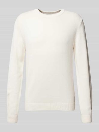 Review Regular Fit Strickpullover aus reiner Baumwolle in Offwhite, Gr&ouml;&szlig;e S