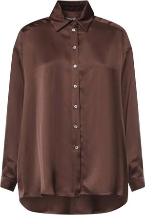 ottod'Ame Camisa de viscosa - Blouses & Shirts - Mujer - Marr&oacute;n - M