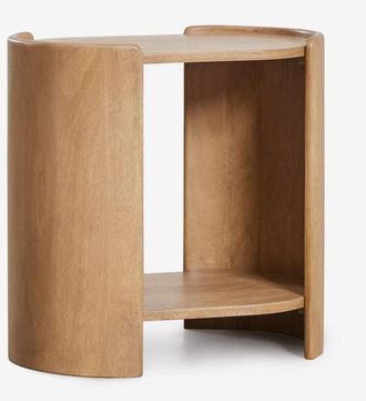 Sklum Mesa Auxiliar Ovalada 50x35 Cm En Madera De Mango Sidney Sklum