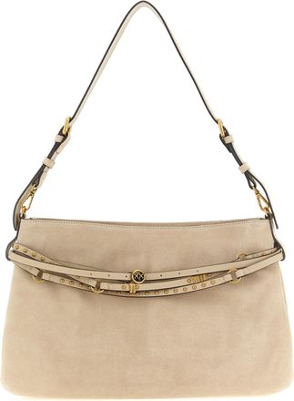 Pinko Beige Cowhide Shoulder Womens Bag