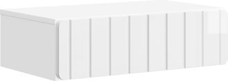 vidaXL Mesa Lateral Montada En La Pared Brillante 59 X 34,5 X 17 Cm Vidaxl