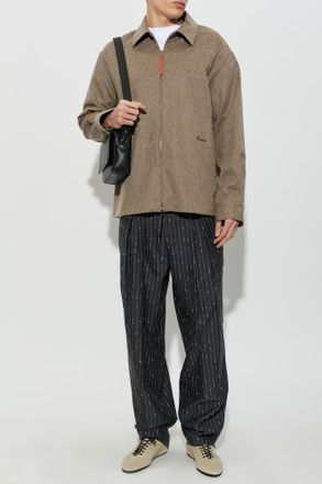 Jacquemus Wool Shirt-jacket Flash, Mens, Grey