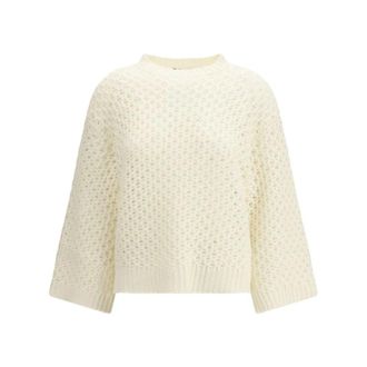 Fabiana Filippi The Jumper - Dames - Ronde hals truien - Beige - S - Wol - Truien & Vesten