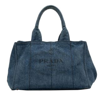 Prada Pre-owned Prada Denim Canapa Logo Satchel Ladies YSOSW6UX62XQXTJP