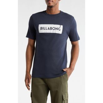 Billabong Static Block Cotton Graphic T-Shirt in Navy at Nordstrom Rack, Size Medium