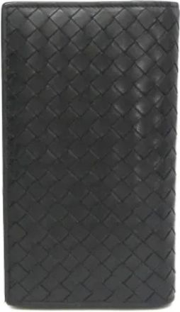 Bottega Veneta Pre-owned Wallets, male, Black, Size: ONE SIZE Pre-owned Intrecciato Long wallet (bi-fold)