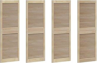 vidaXL Porte per Armadi Other 4 pcs Marrone 140.5 x 49.5 x 2.1 cm - Vidaxl