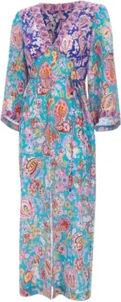 Rixo Rixo, Dames, Jurken, Veelkleurig, Maat: XS Zijde