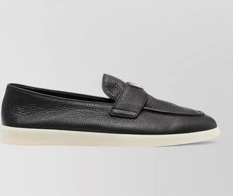 Prada leather loafers