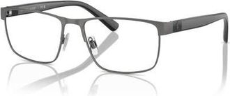Polo Ralph Lauren 56mm Rectangle optical glasses in Grey at Nordstrom