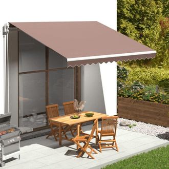 vidaXL Tela De Repuesto Para Toldo Marr&oacute;n 4x3,5 M Vidaxl