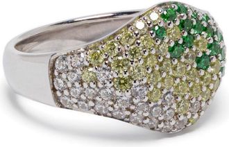 Tom Wood Anello da cocktail Mini Oval - Argento