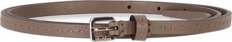 Max Mara Taupe Logo Buckle Belt