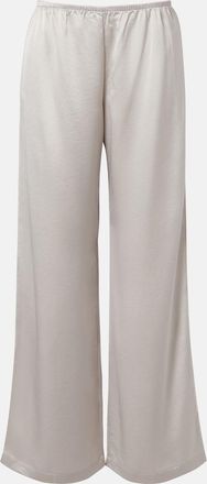 Leset Barb satin wide-leg pants