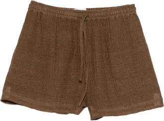 Le Kasha Mujer, Pantalones cortos, Marr&oacute;n, Talla: S