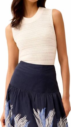 Marie Oliver Nev Sleeveless Top In White