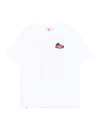 Charles Jeffrey Loverboy embroidered-logo T-shirt - White