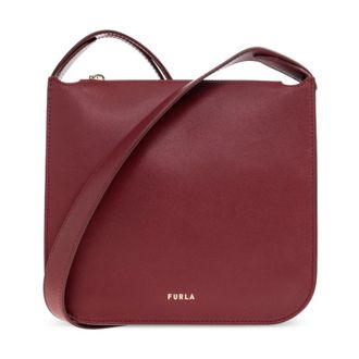 Furla Tassen, Dames, Rood, ONE Size, Leer, Ava Kleine Schoudertas