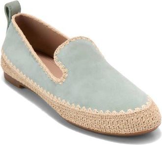 Cole Haan CloudFeel Asbury Loafer in Lily Pad Suede /Raffia at Nordstrom, Size 7.5